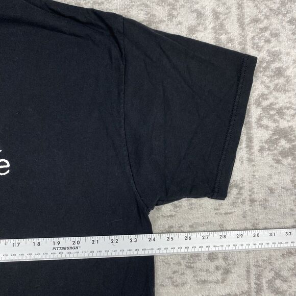 VTG Crazy Enough For A Post Office Job T Shirt 1998 Y2K Black Shirt Men’s XL - Picture 4 of 6